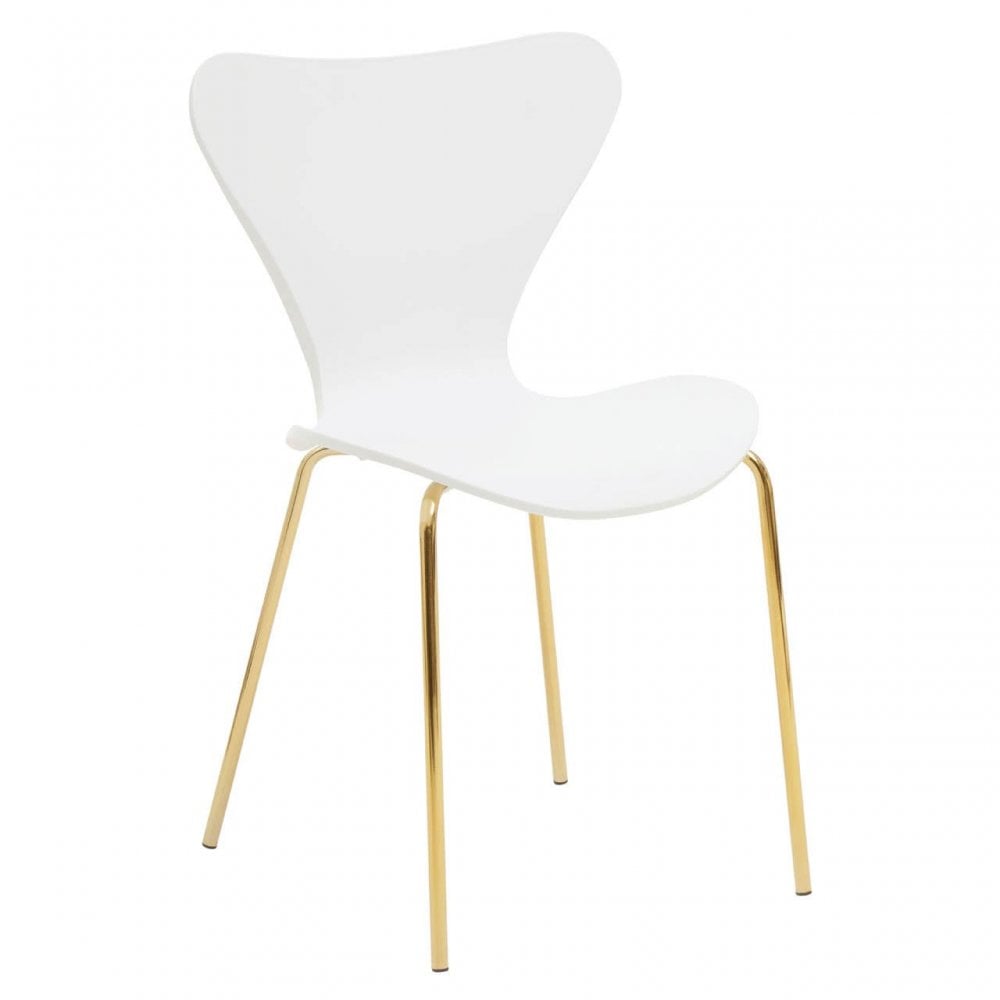 Laila Dining Chair With White Seat