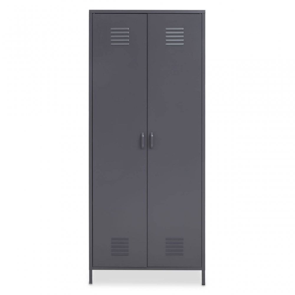 Academy Two Door Grey Wardrobe