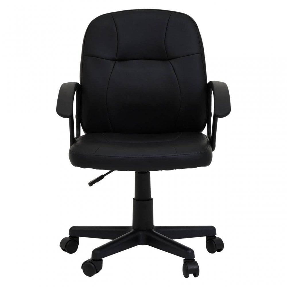 Brent Black Small Home Office Chair