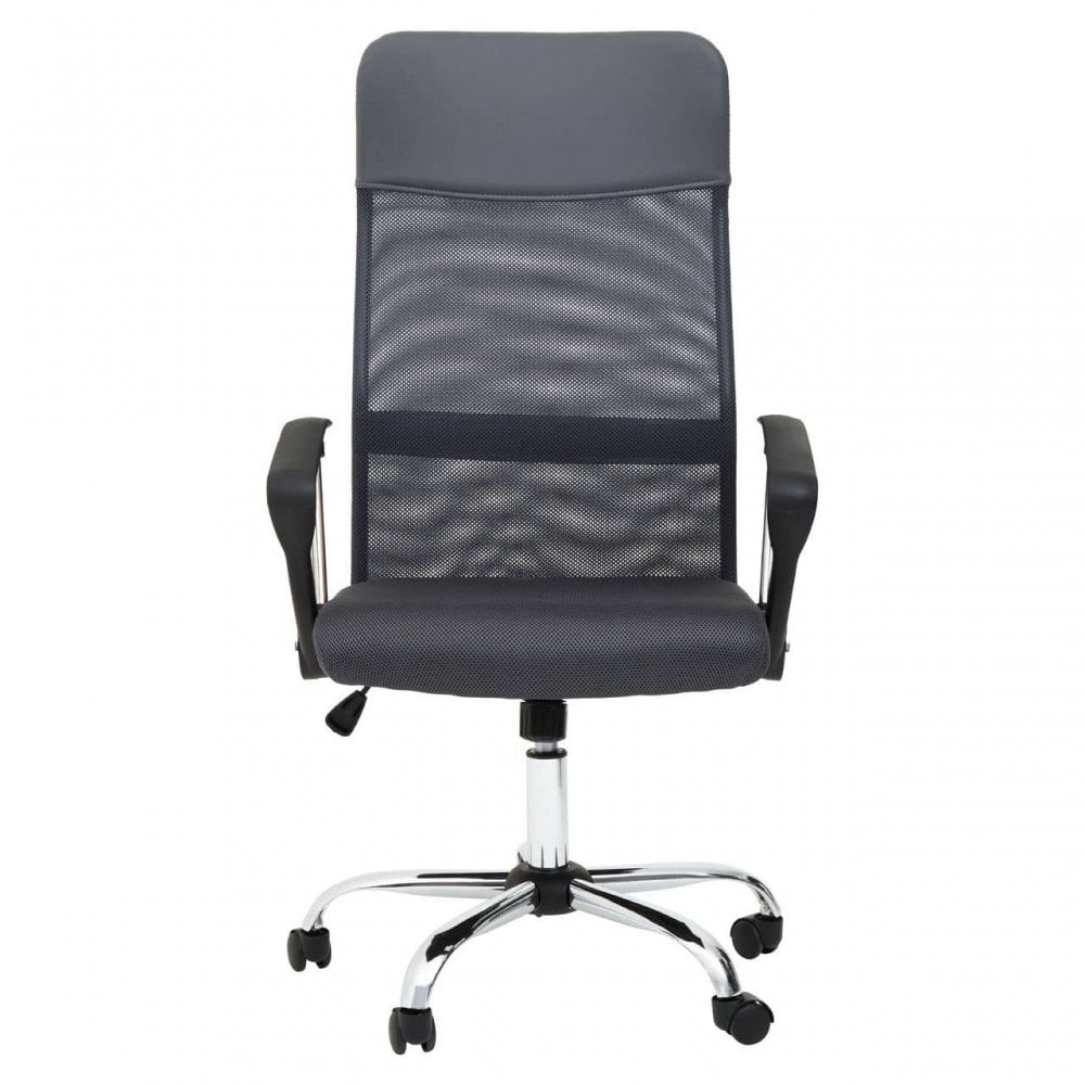 Brent Grey Mesh Home Office Chair