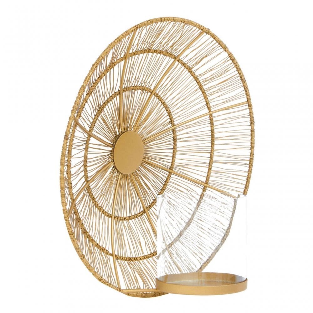 Enzo Gold Wire Wall Sconce