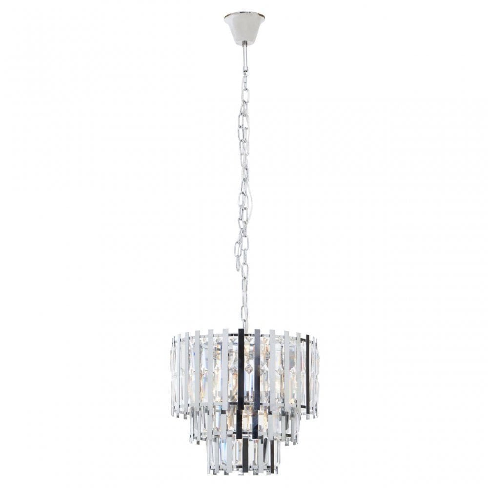 Babylon Eight Bulb Chrome Chandelier