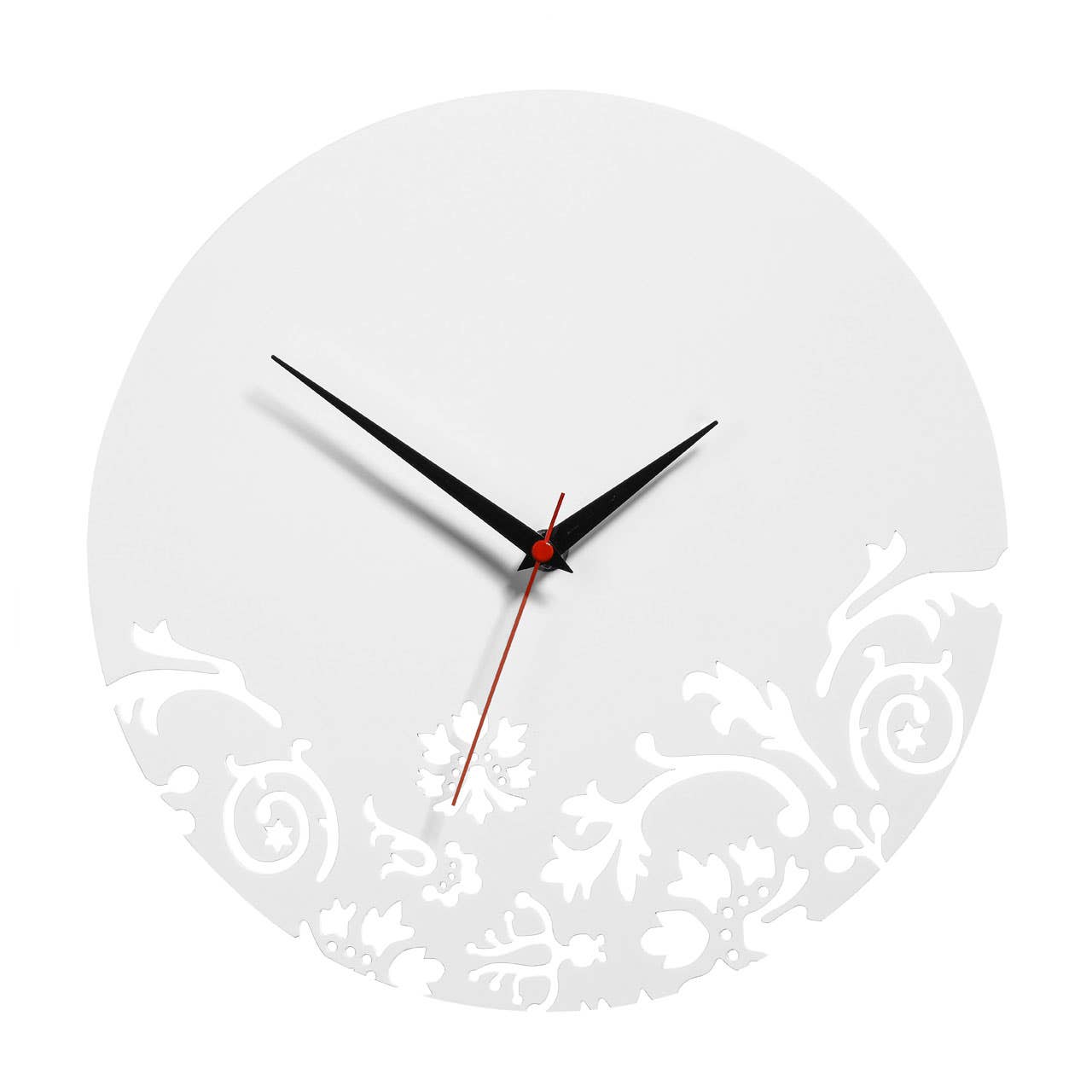 White Acrylic Wall Clock