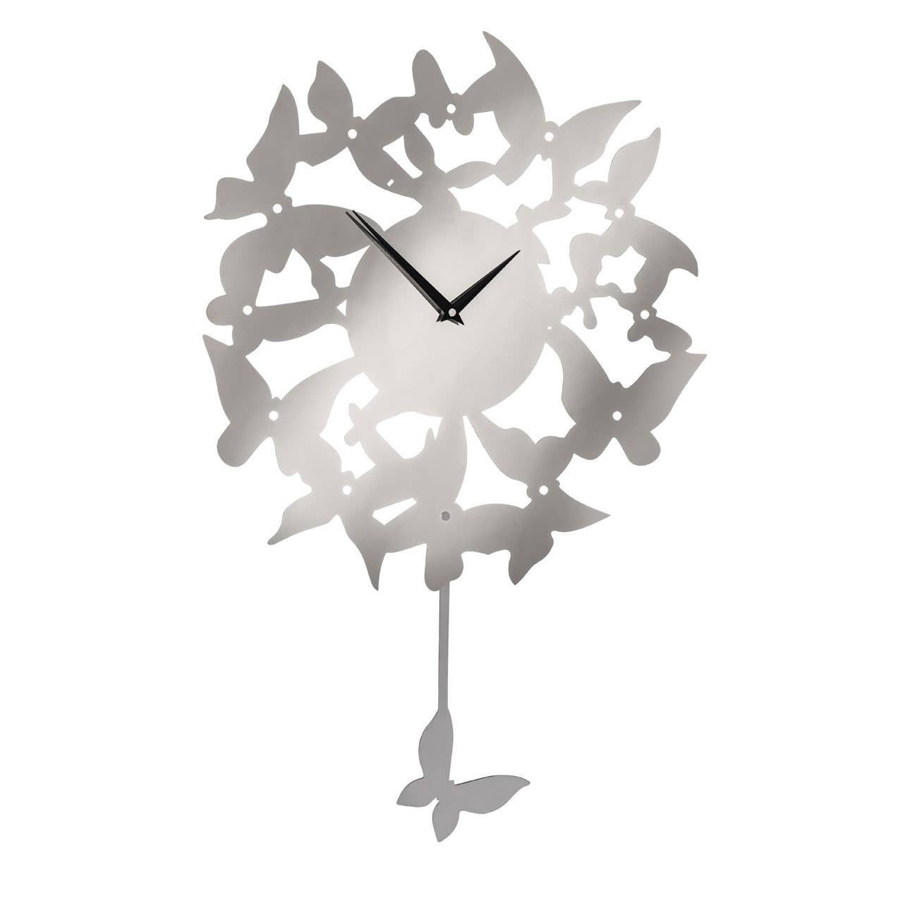 Butterflies Stainless Steel Wall Clock