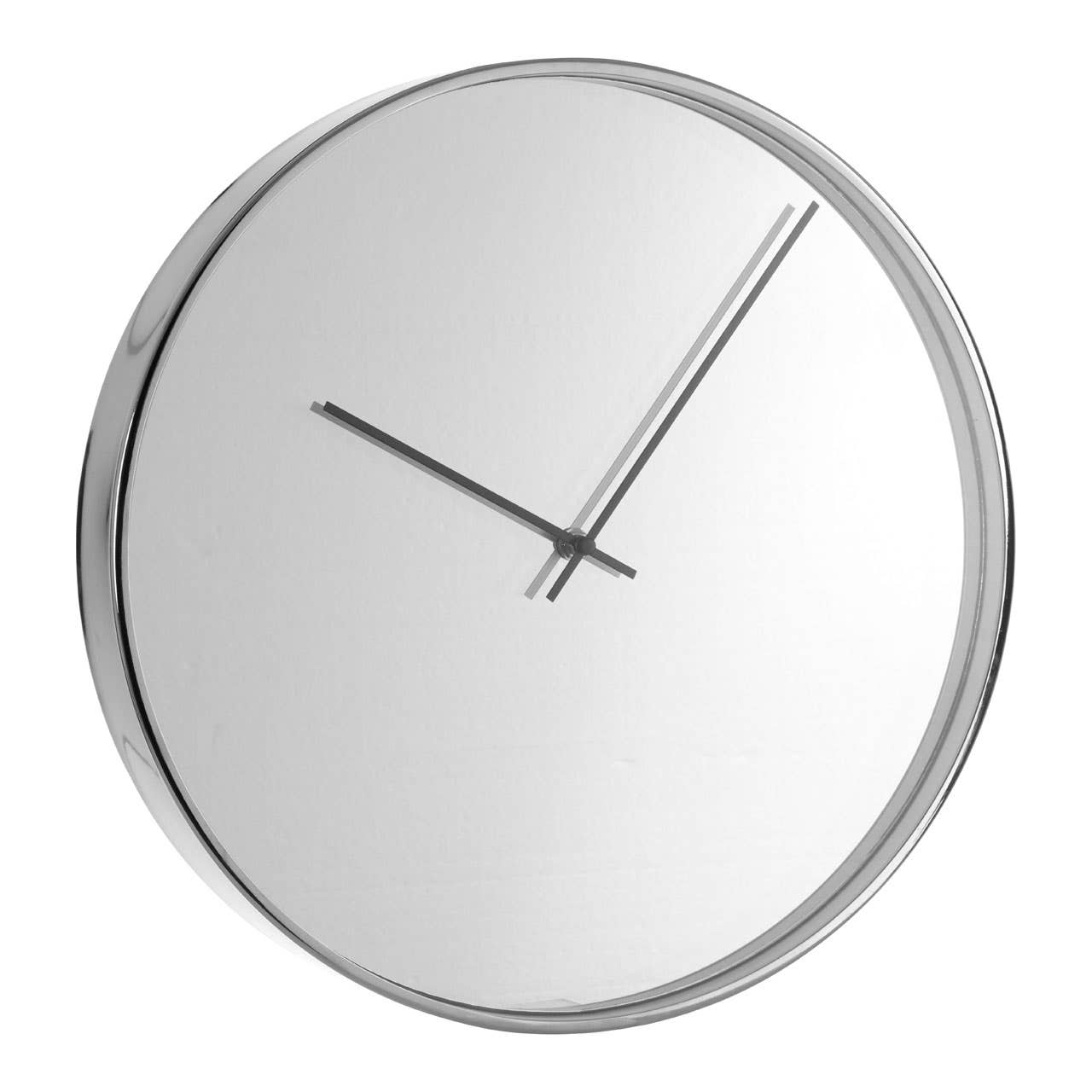 Bailie Chrome/Mirror Wall Clock