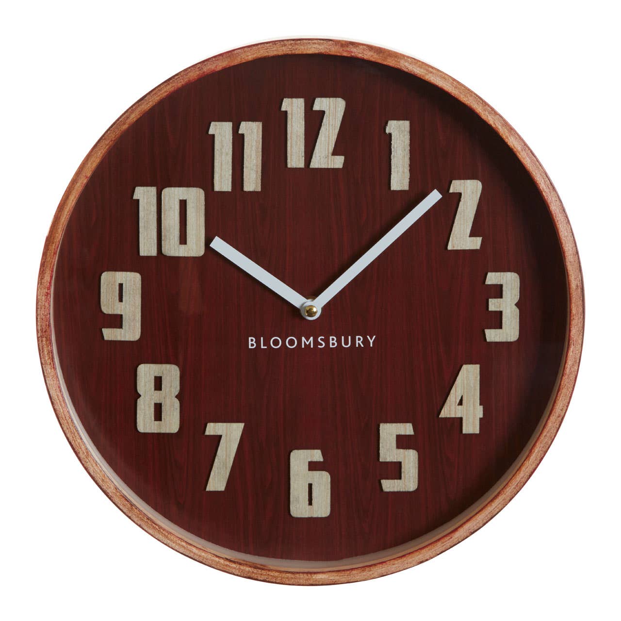 Vitus Red Grain Small Wall Clock