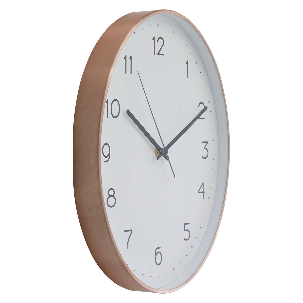 Elko Oval Wall Clock With Copper Finish