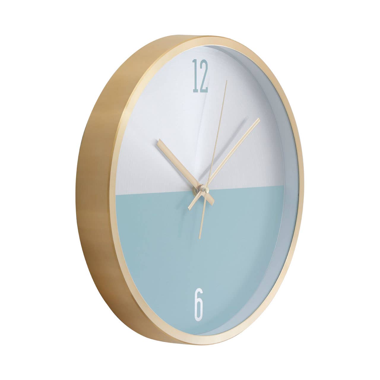 Elko Silver / Gold / Blue Finish Wall Clock