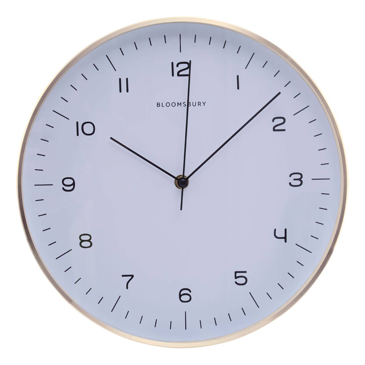 Elko Round Gold Finish Wall Clock