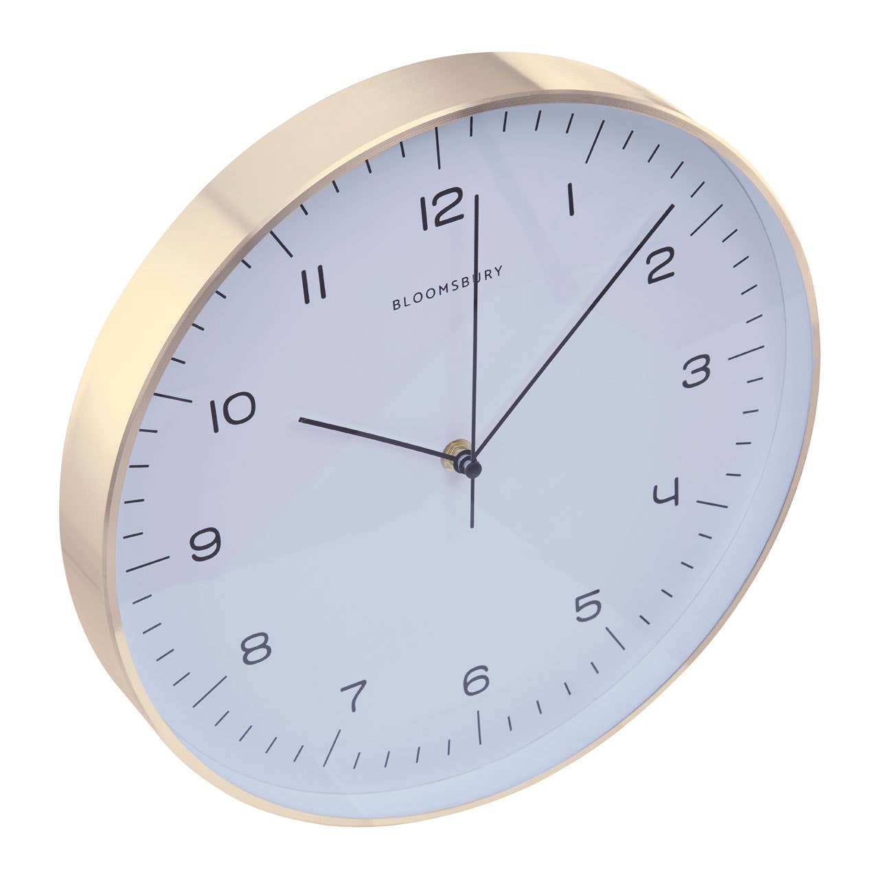 Elko Round Gold Finish Wall Clock