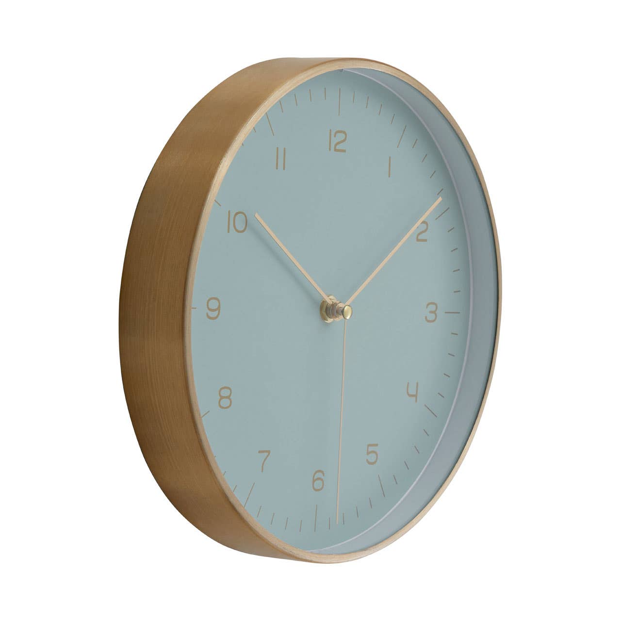 Elko Gold / Mint Green Finish Wall Clock