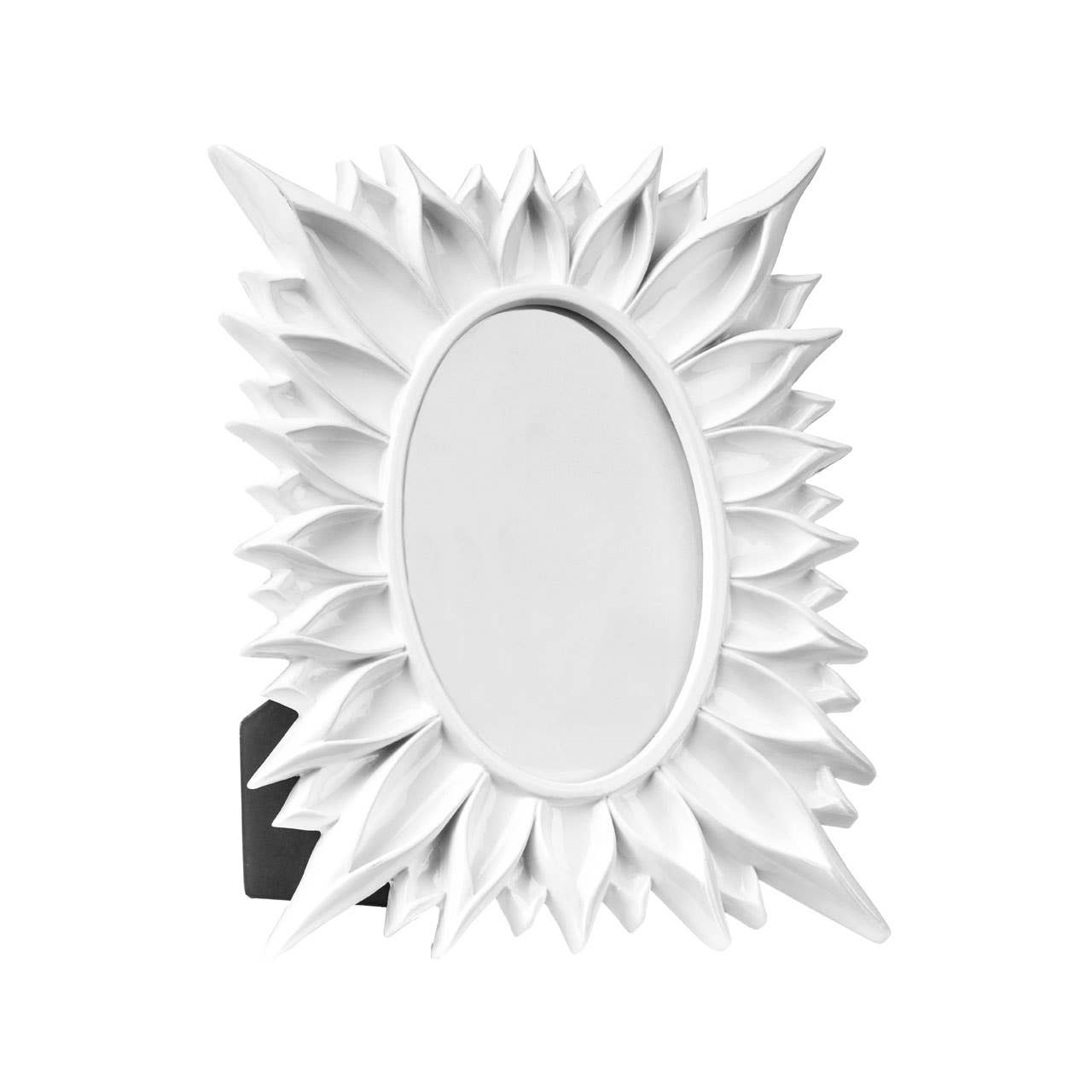 Floral White High Gloss 4 X 6" Photo Frame