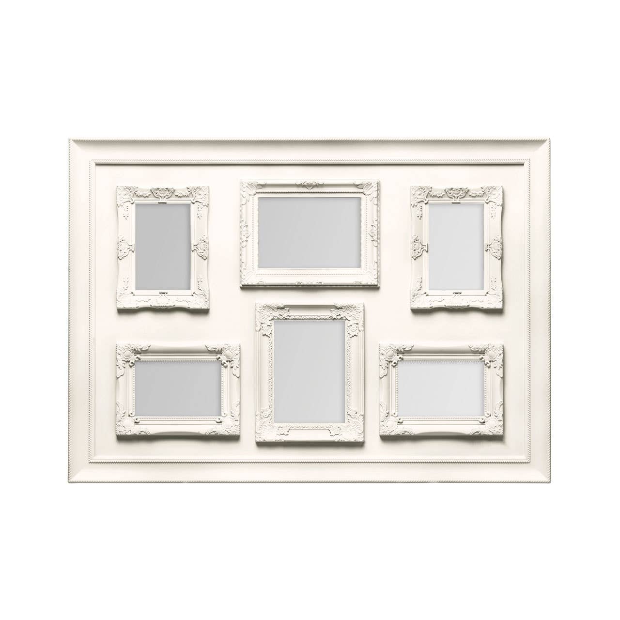 Cream Contemporary 6 Photo Frame