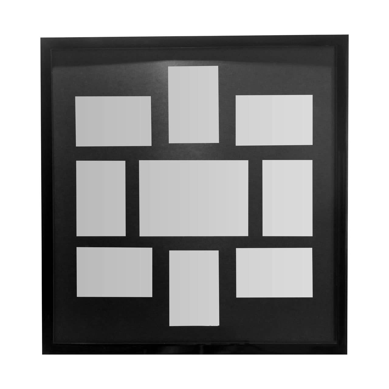 Black 9 Photo Multi Photo Frame