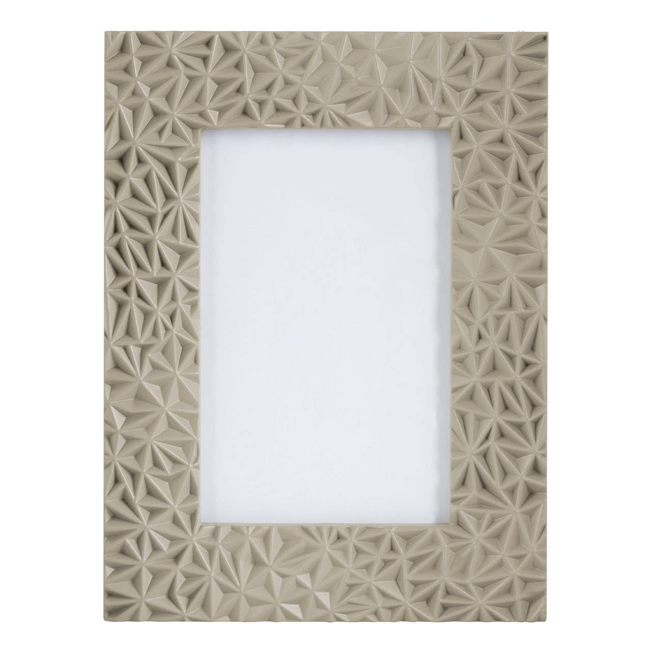 Geo Grey High Gloss Photo Frame