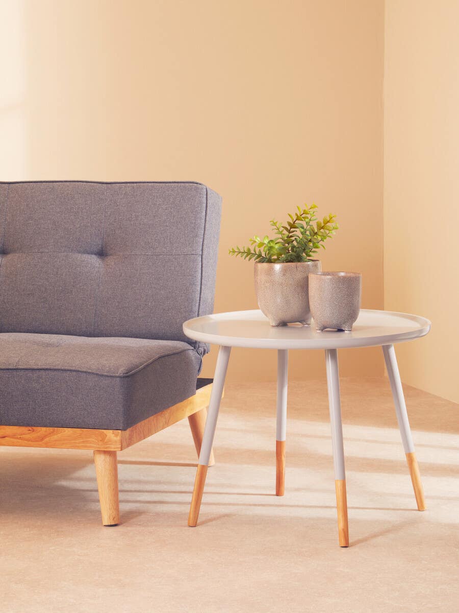 Viborg Grey Round Side Table