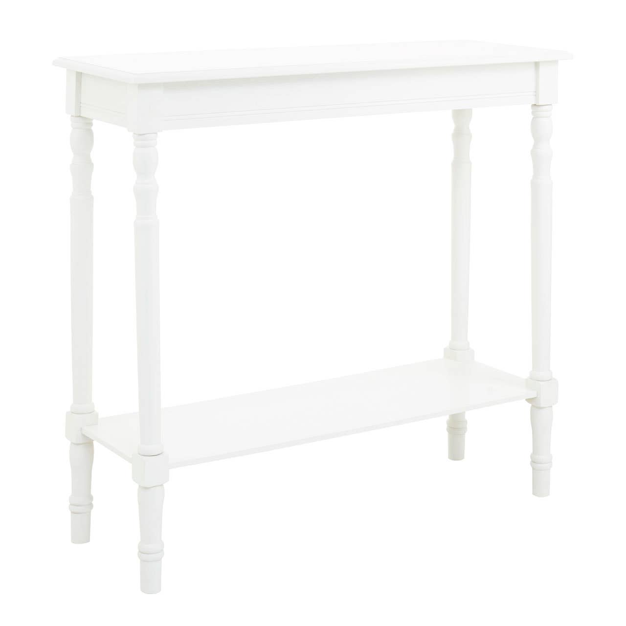 Heritage White Rectangular Console Table