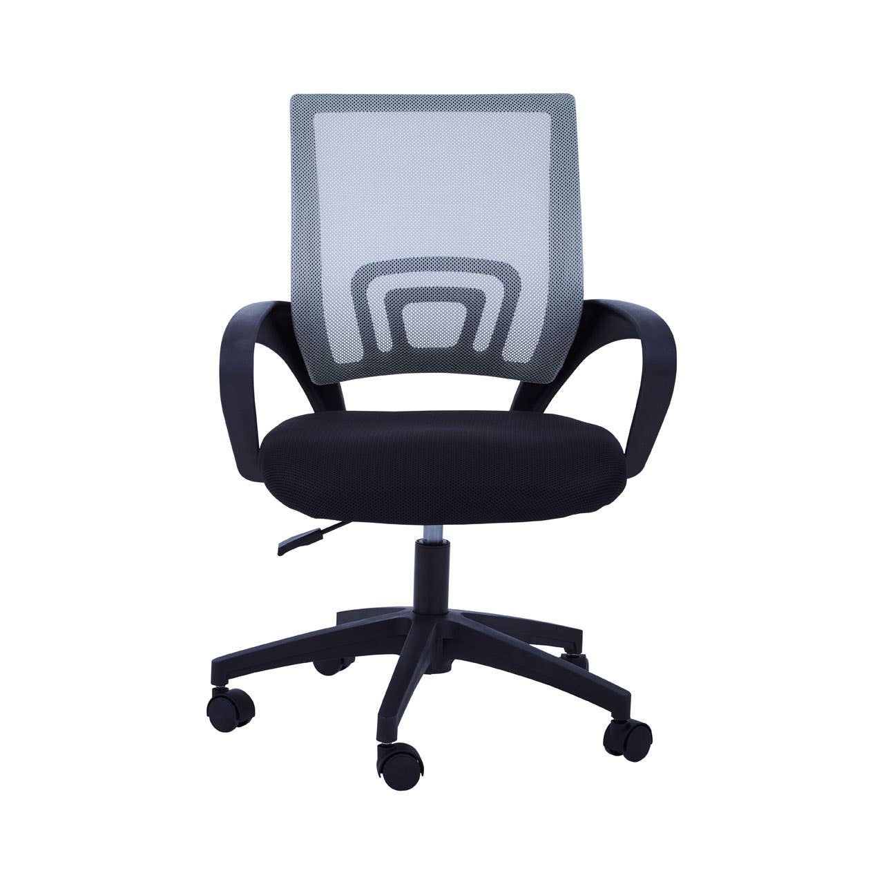 Grey Home Office Chair With Black Arms