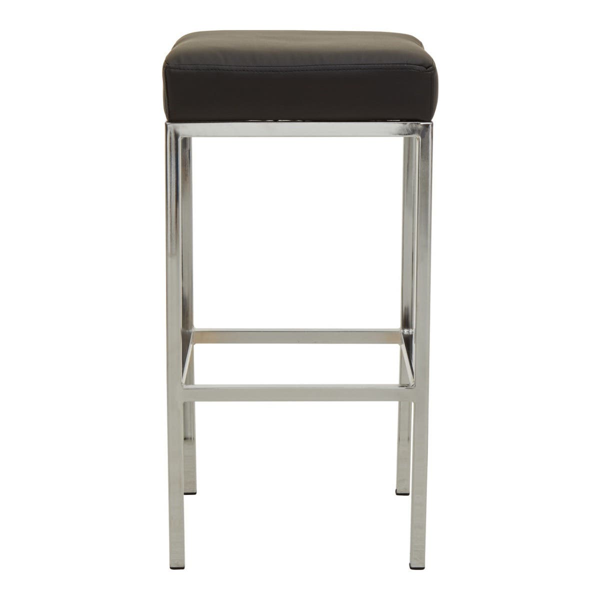 Baina Black Pu And Chrome Finish Bar Stool