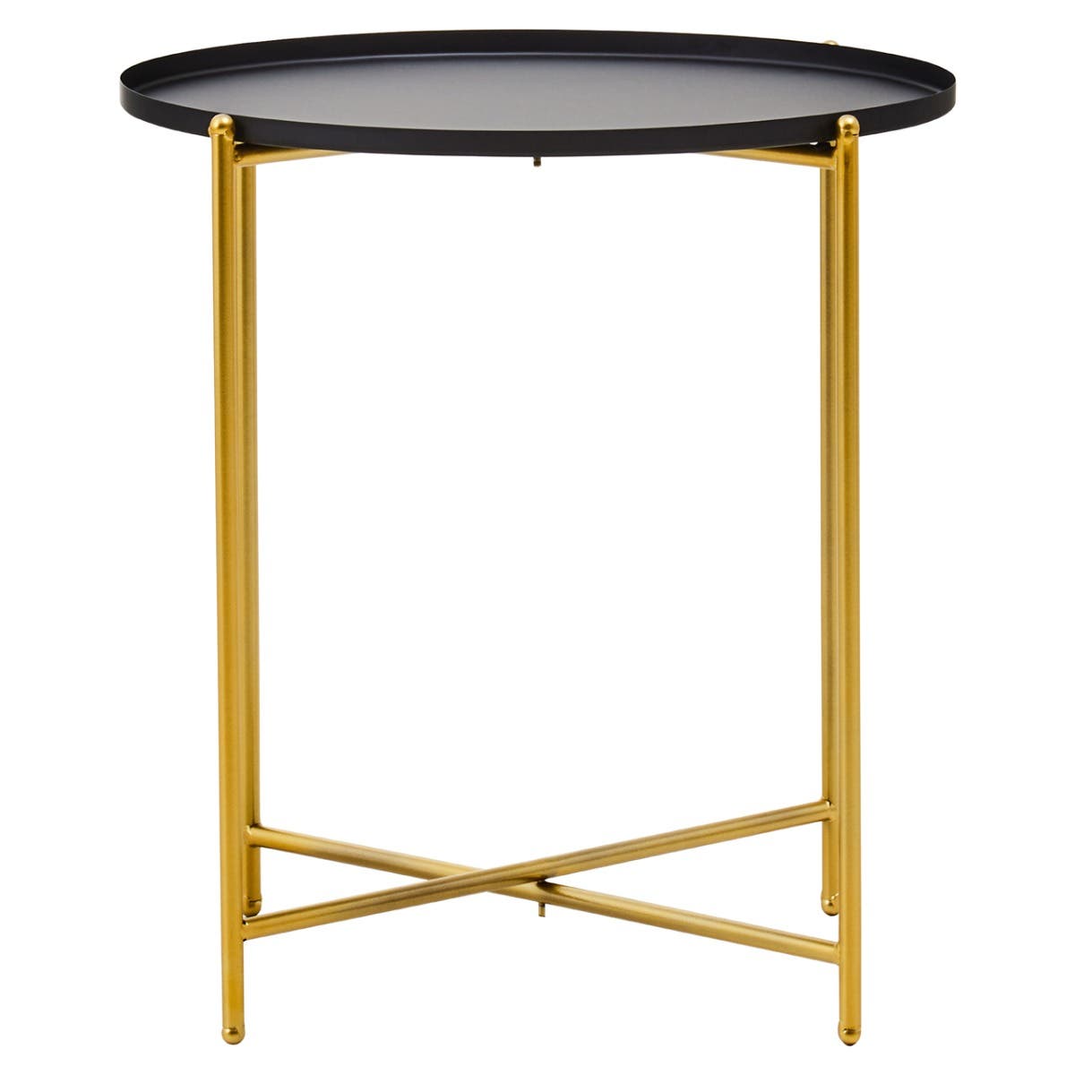 Trosa Black Top Side Table