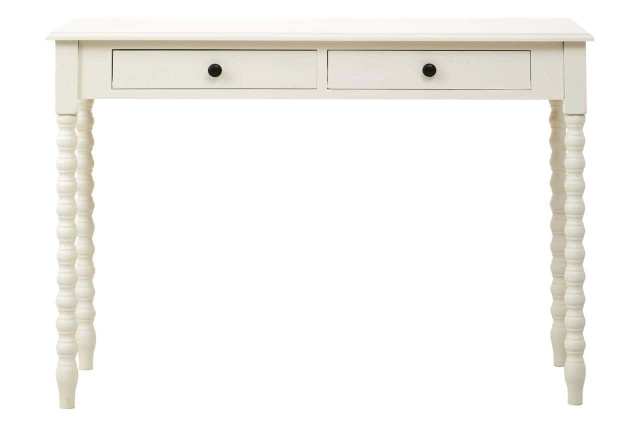 Heritage Two Drawer Ivory Desk