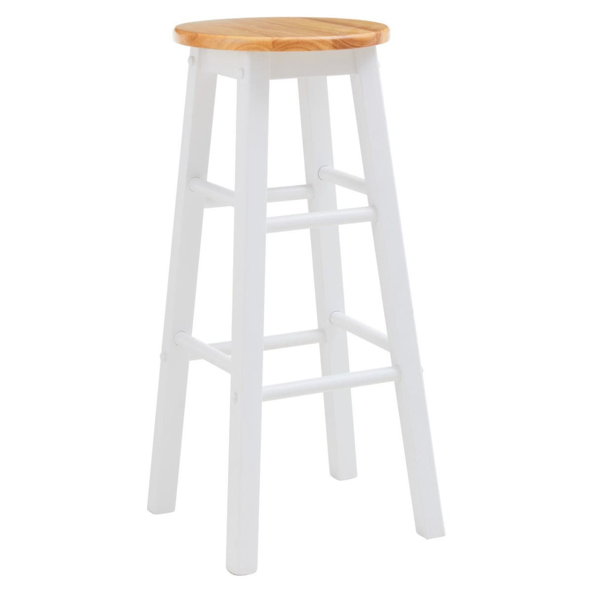Chester Wood White and natural kitchen/bar Stool