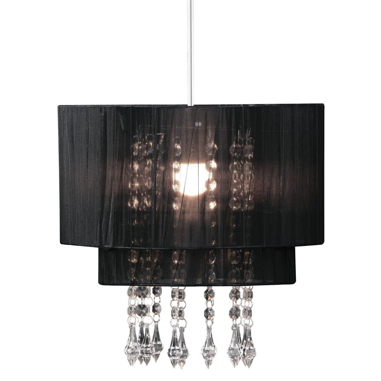 Black Voile Pendant Shade