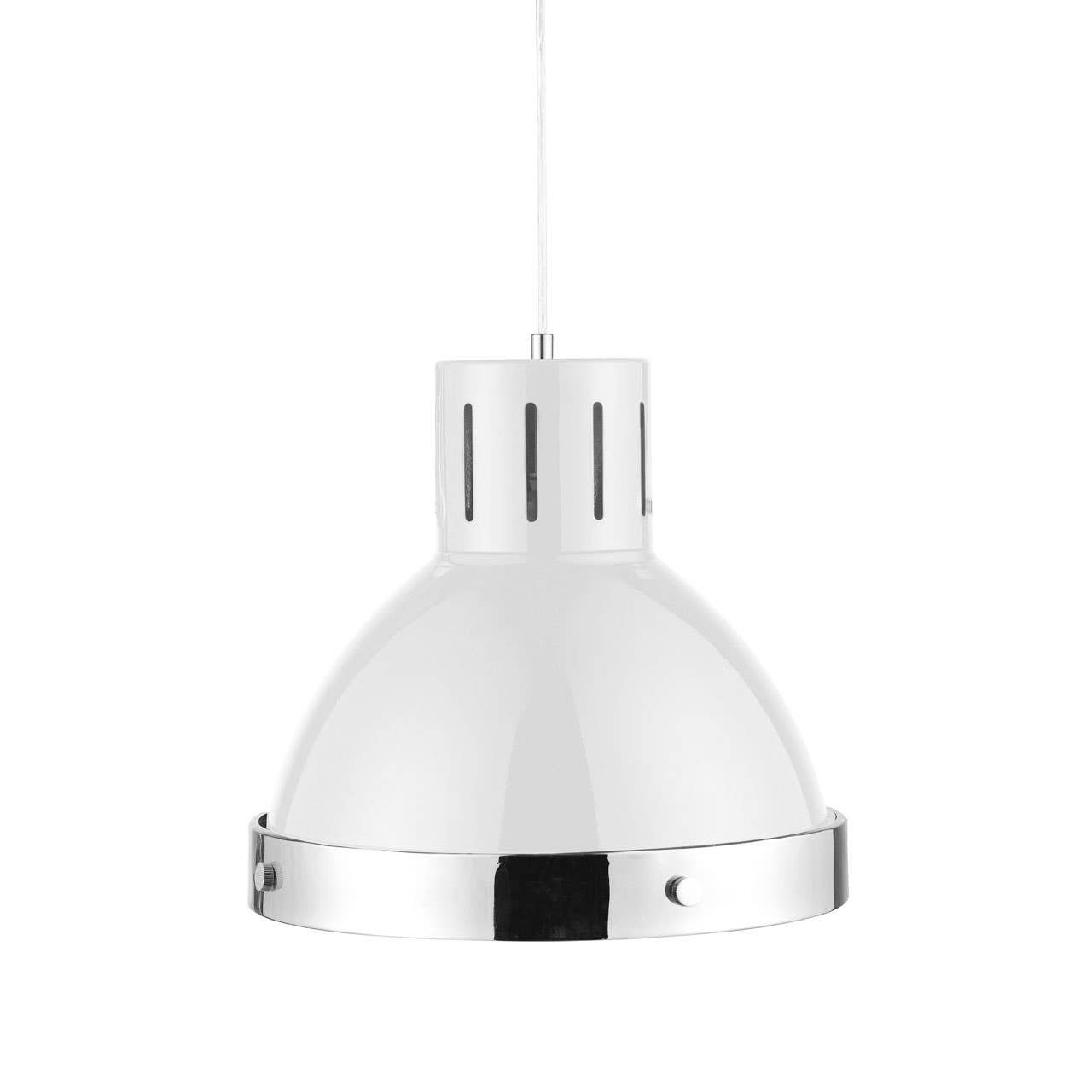 White And Chrome Pendant Light