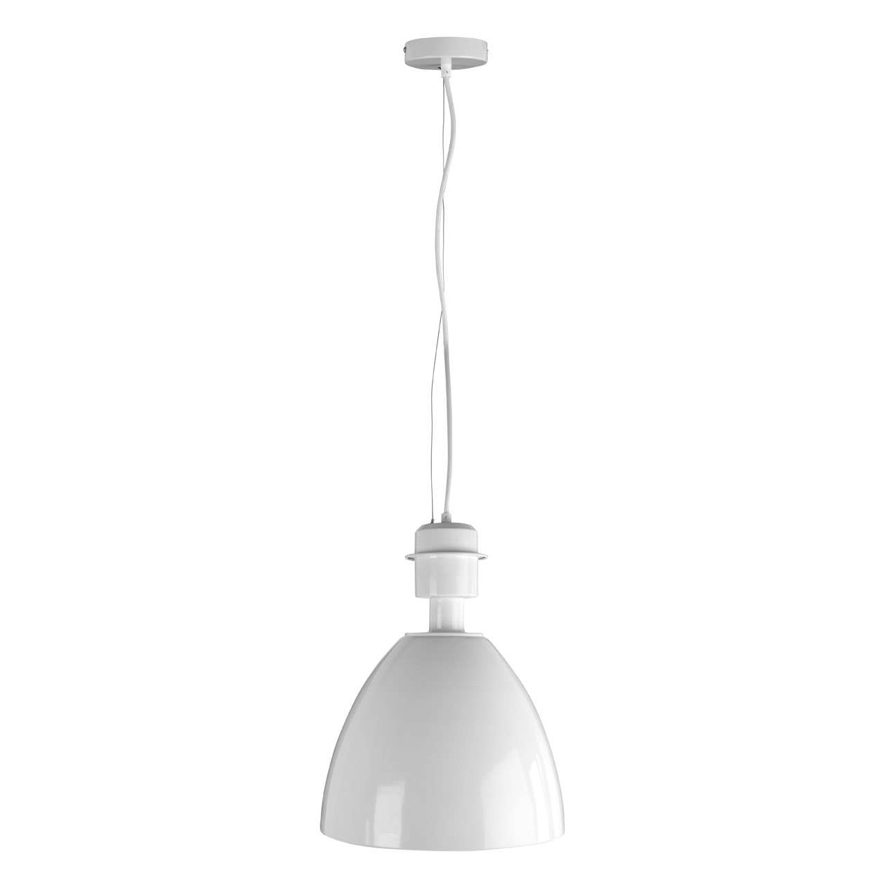 Stockholm White Metal Pendant Light