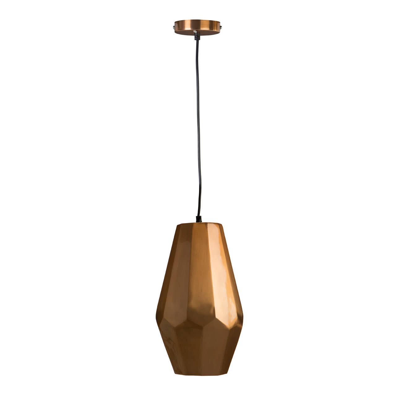 Aluminium Copper Finish Small Pendant Light