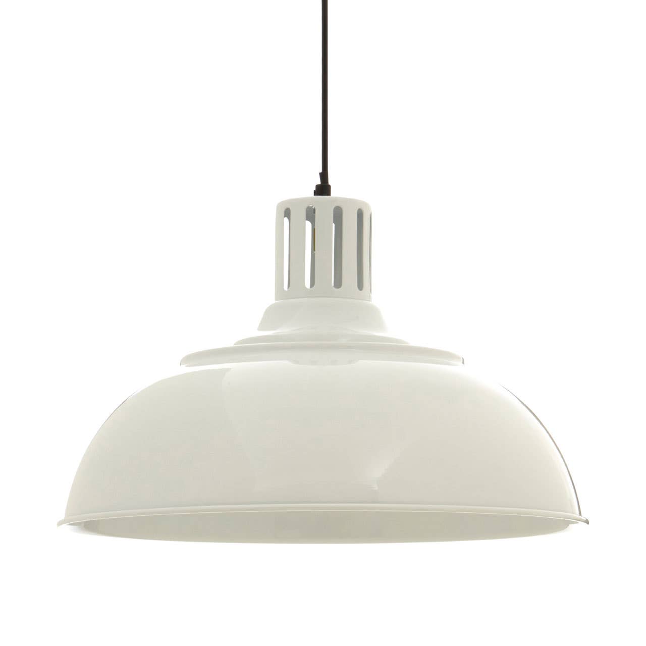 Brook White Metal Pendant Light