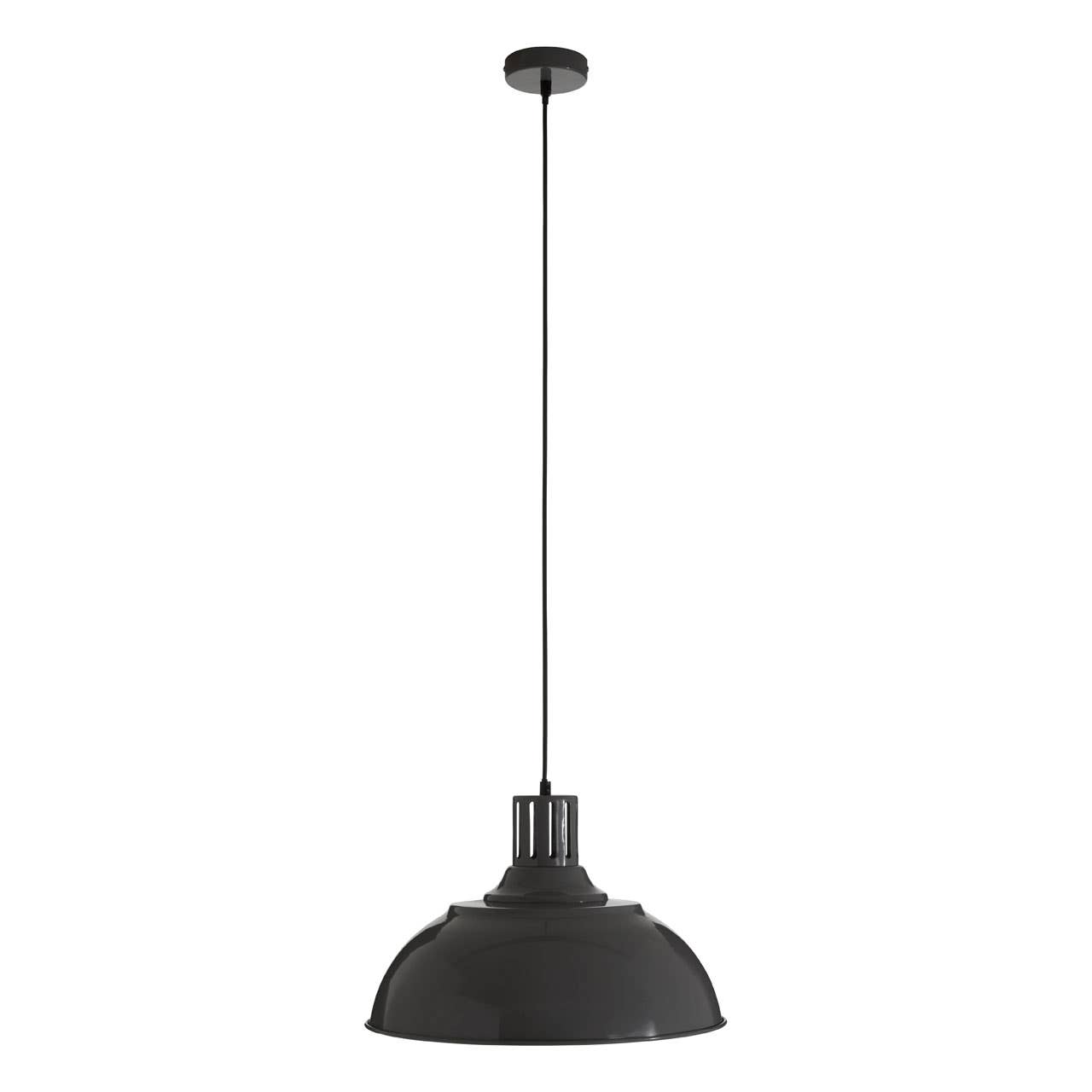 Brook Grey Metal Pendant Light