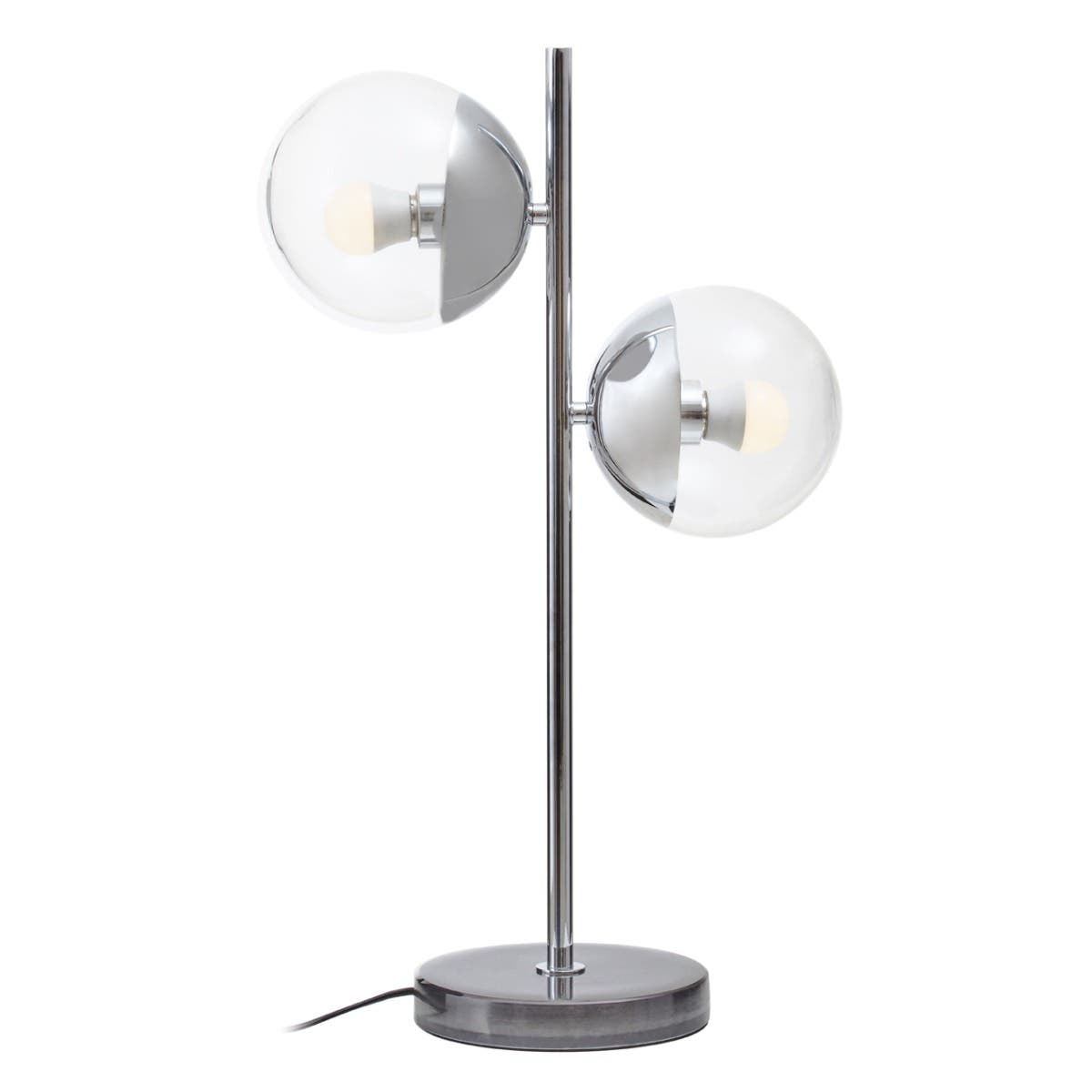 Revive Large Silver Finish Metal Table Lamp