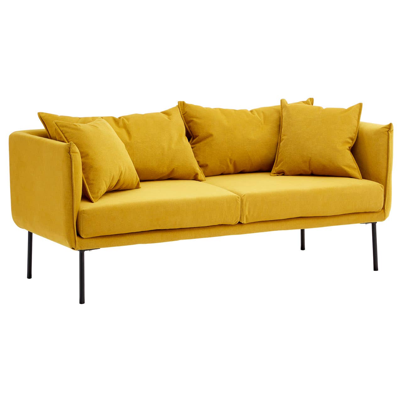 Kolding Two Seater Yellow Sofa