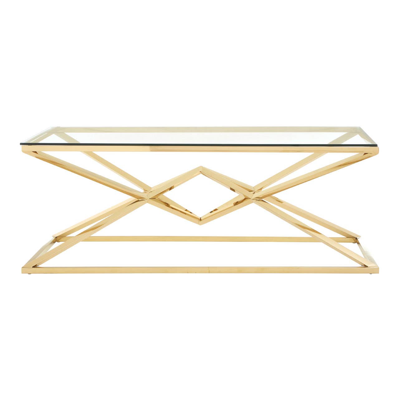 Allure Corseted Champagne Coffee Table