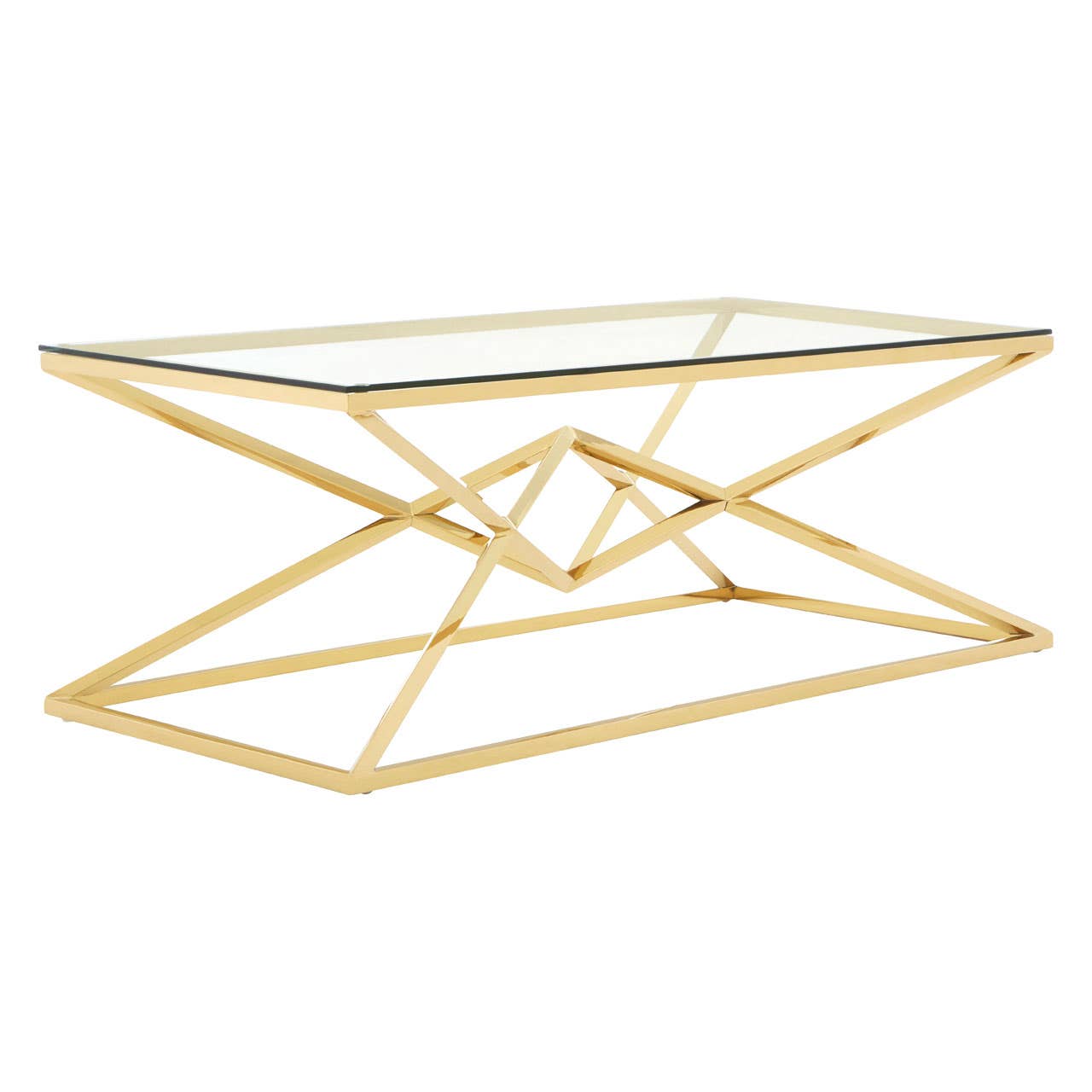 Allure Corseted Champagne Coffee Table