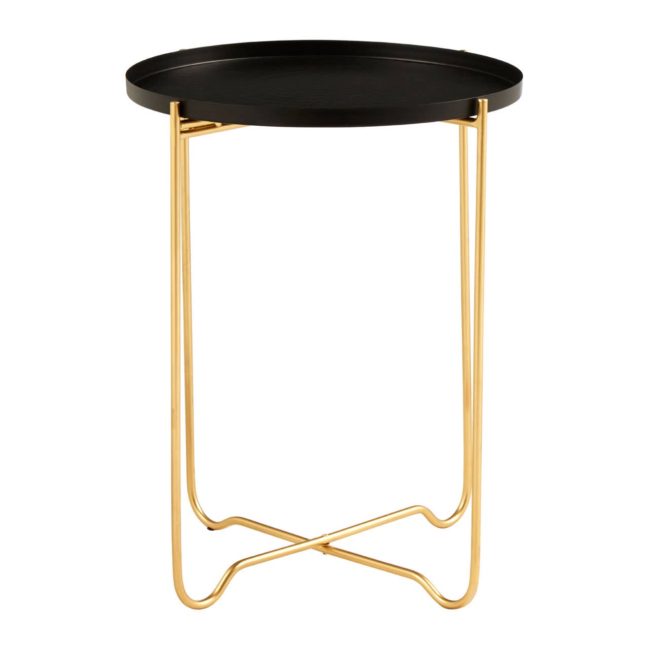 Templar Black Iron Top Side Table