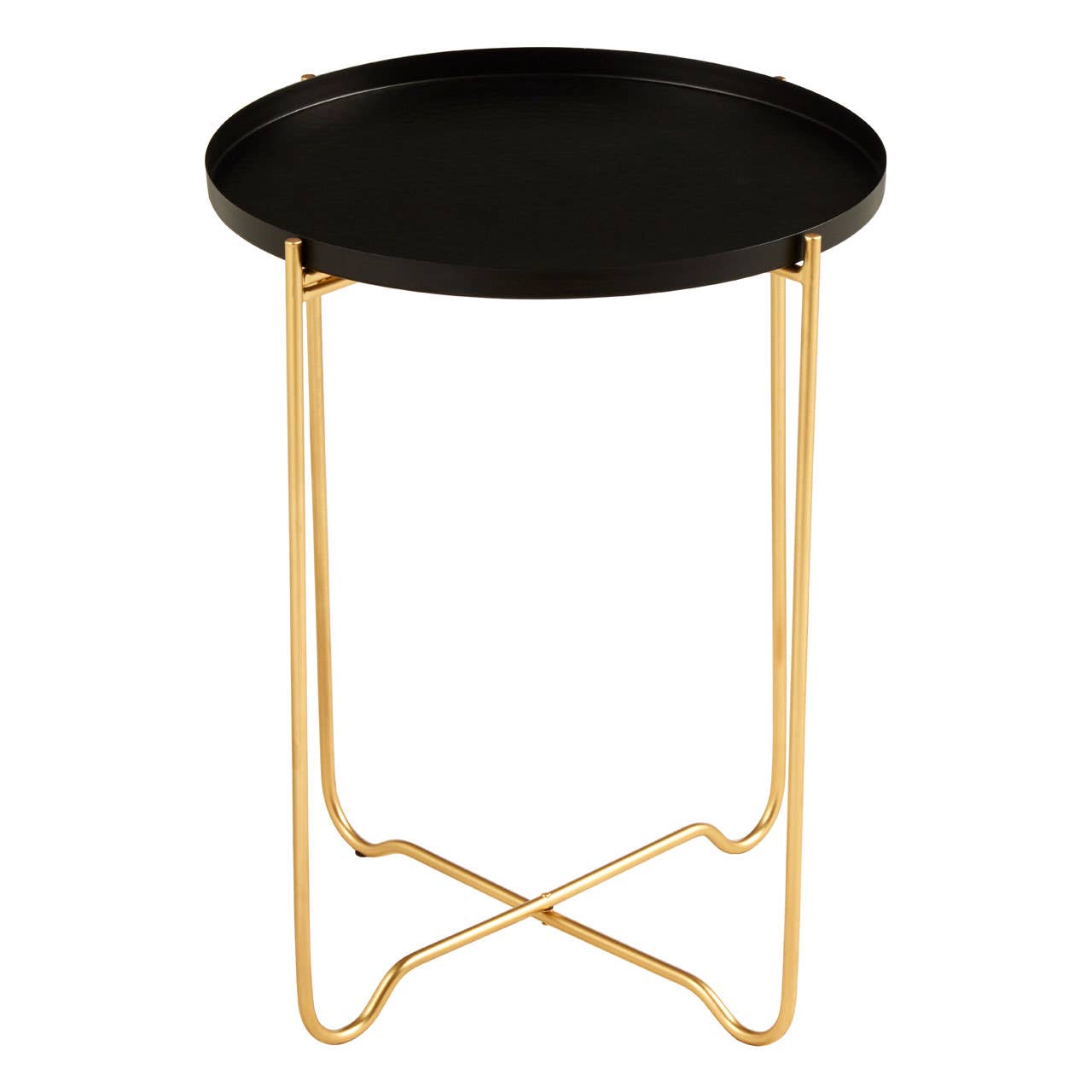 Templar Black Iron Top Side Table