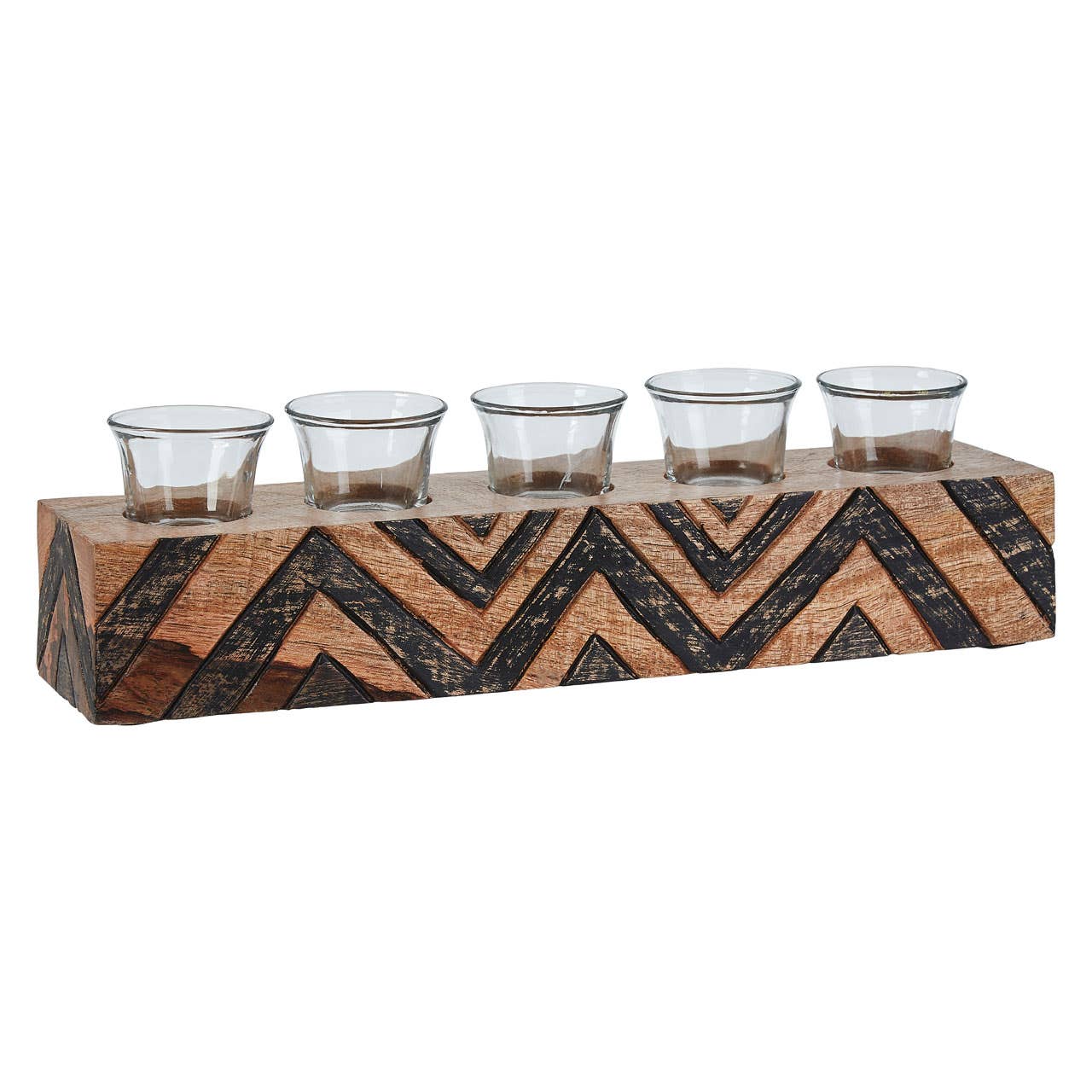 Bantu Tribal Wooden Tealight Holder