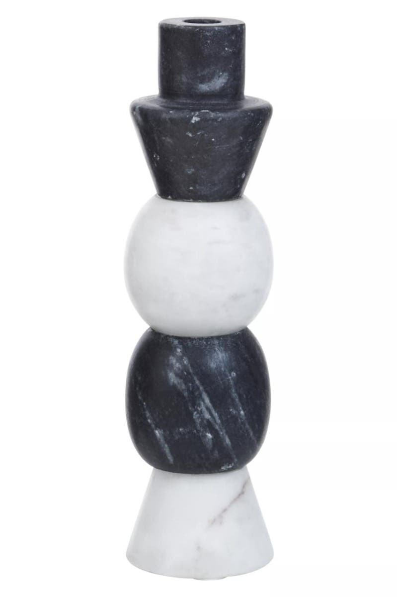 Oxana Layered Marble Candle Holder