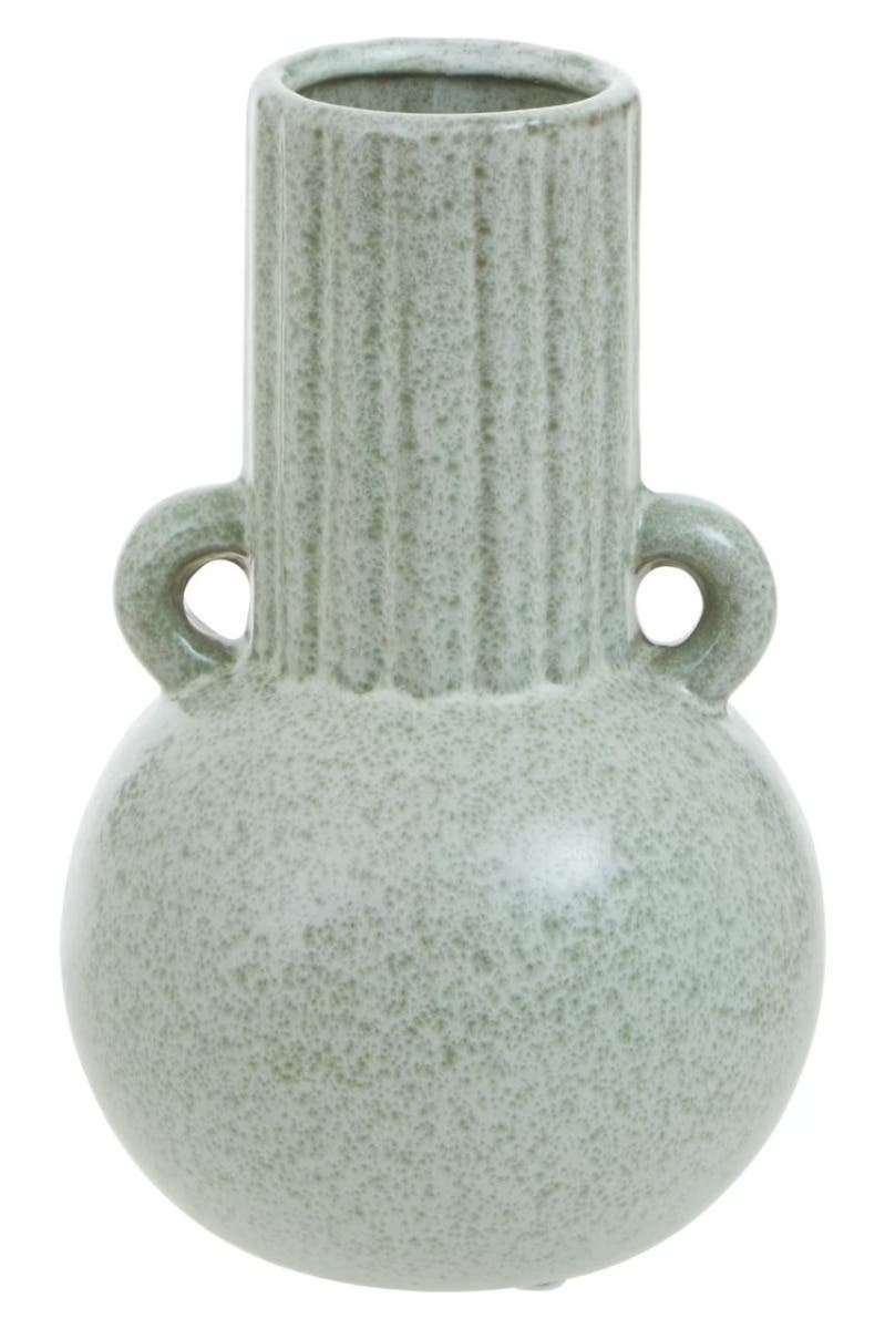 Calcita Small Green Stoneware Vase