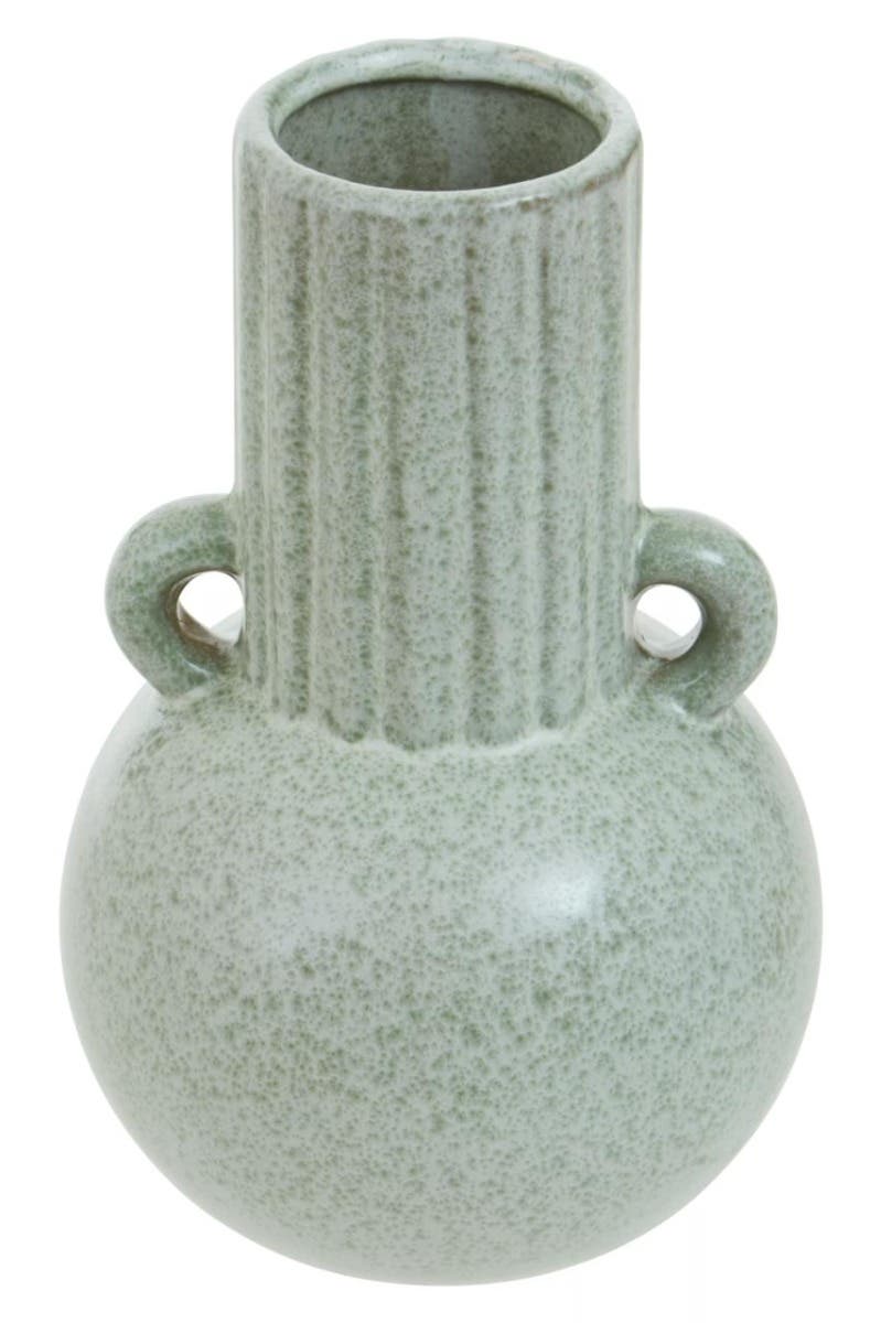 Calcita Small Green Stoneware Vase