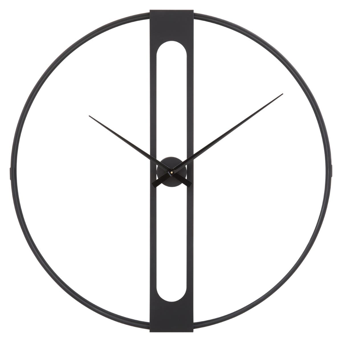 Beauly Black Dual Ring Wall Clock