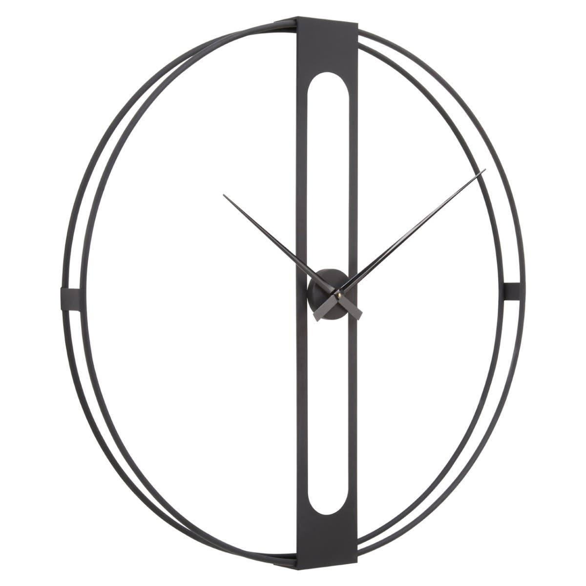 Beauly Black Dual Ring Wall Clock