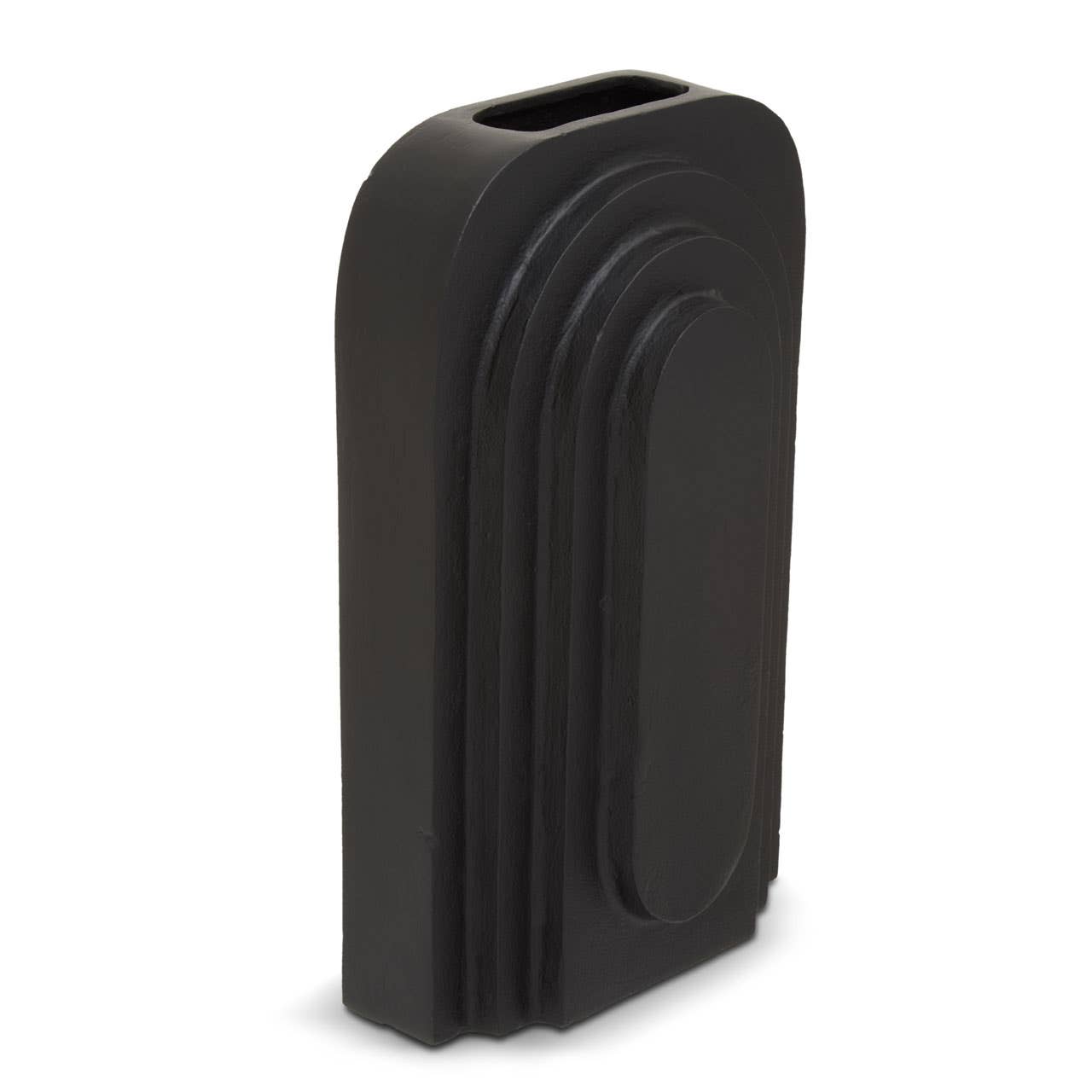 Hapax Tall Matt Black Finish Vase