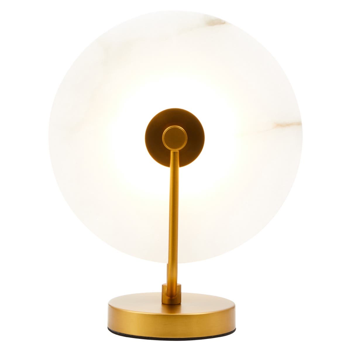 Waldorf White Marble And Gold Finish Table Lamp