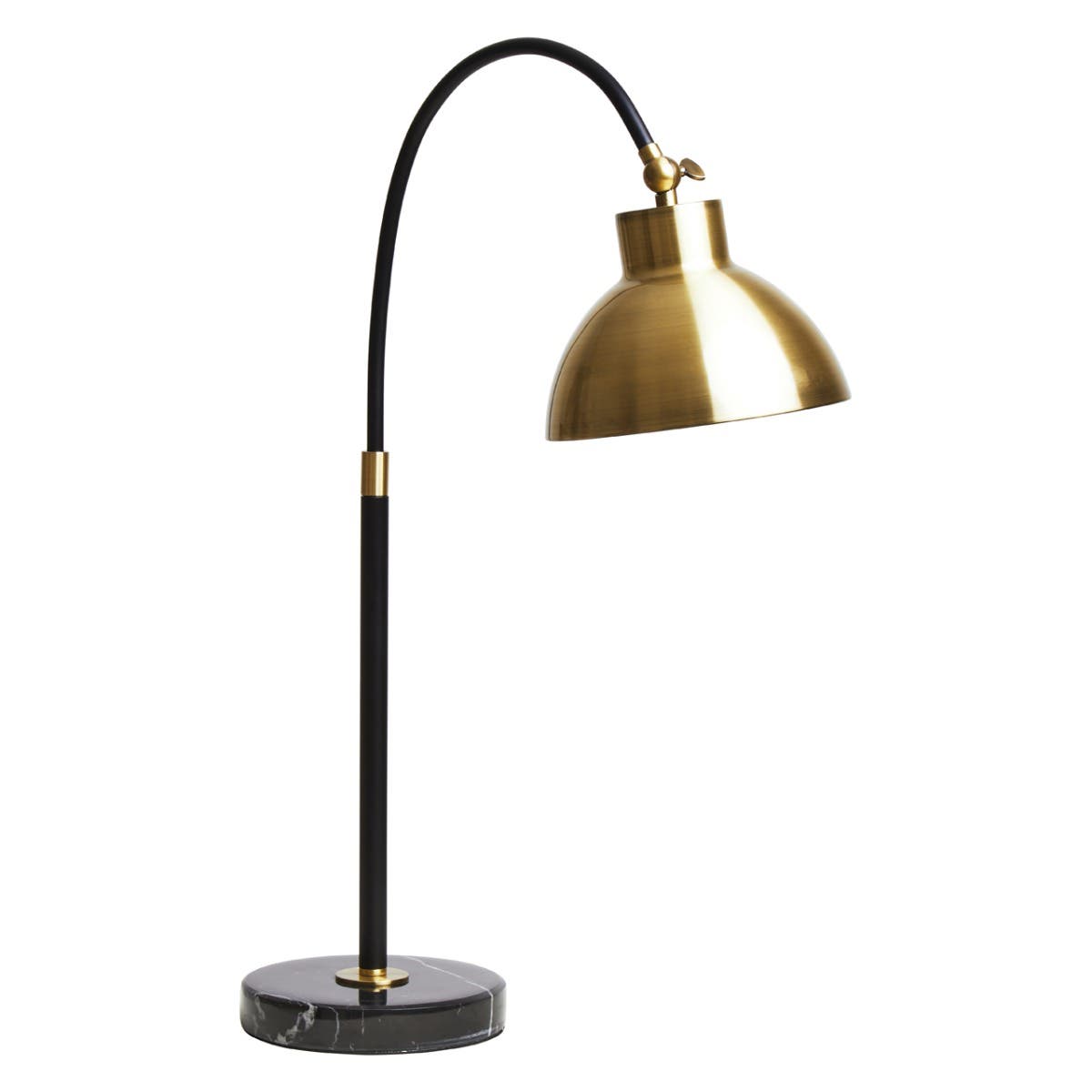 Newton Gold Finish Metal Shade Table Lamp