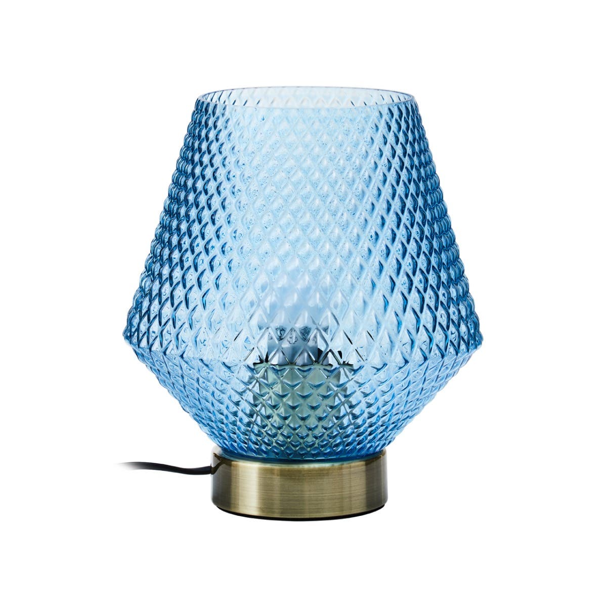 Noble Blue Glass Table Lamp