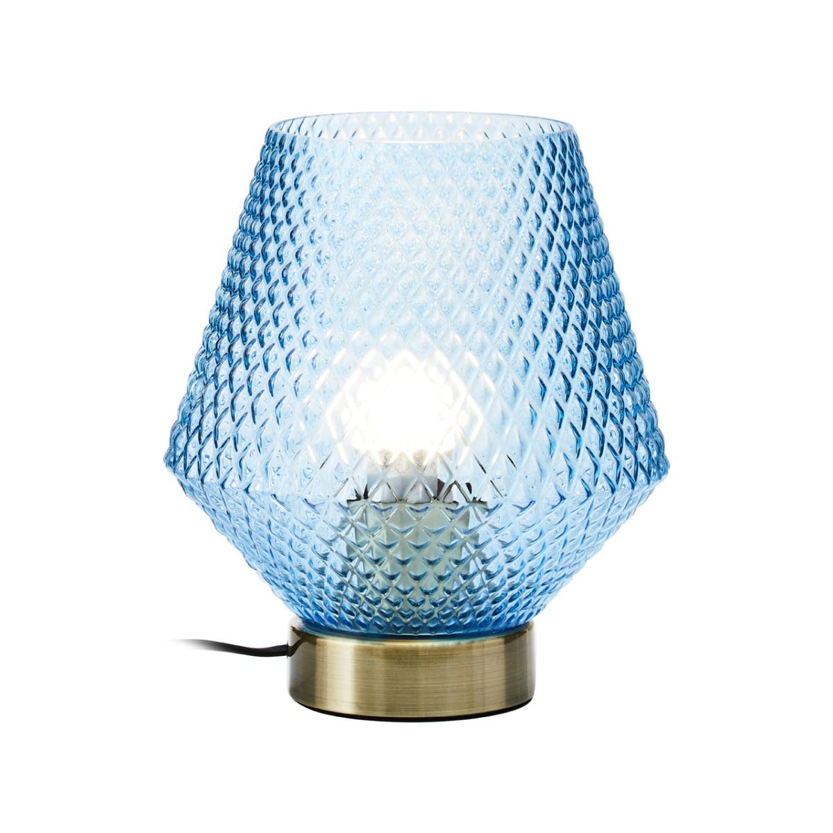 Noble Blue Glass Table Lamp