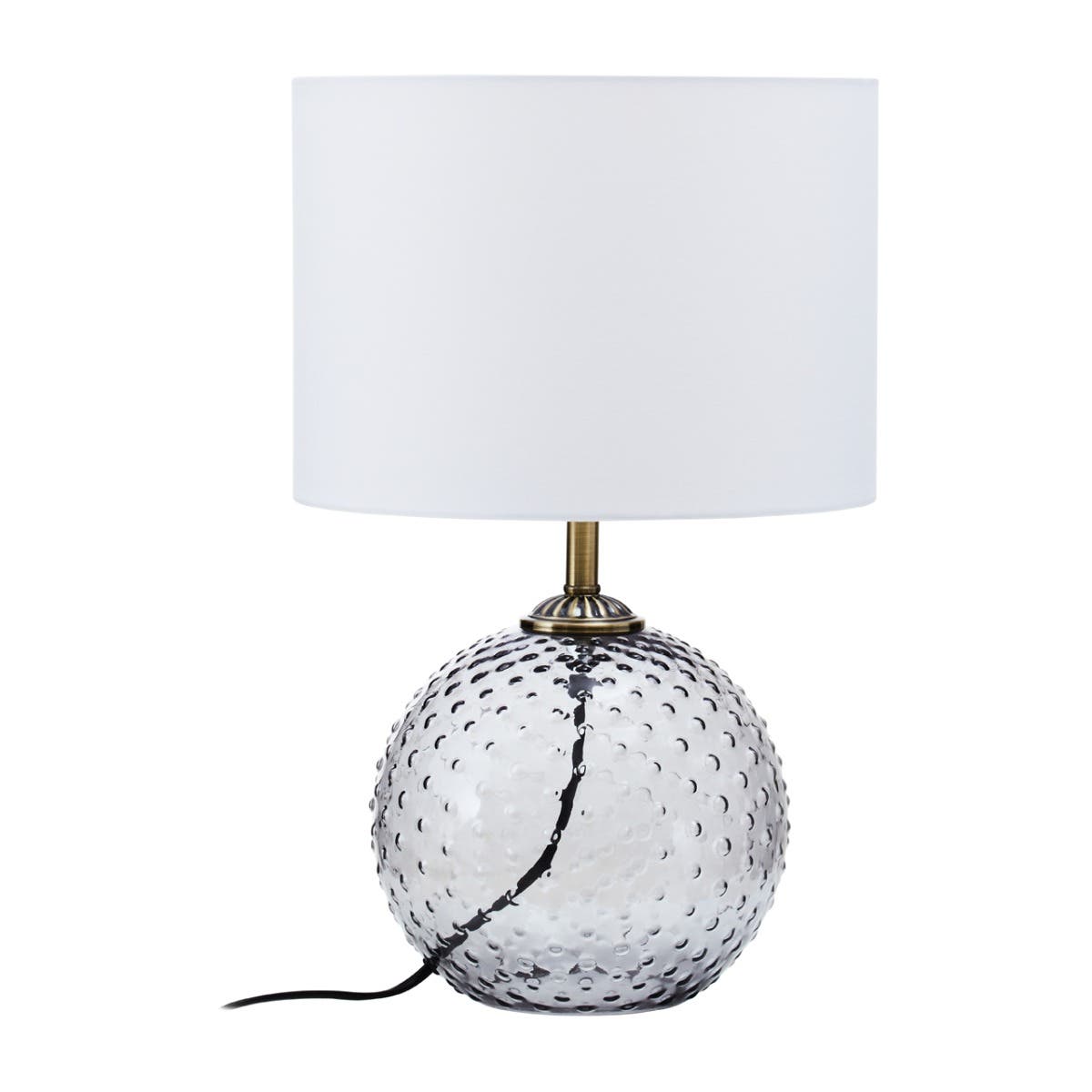 Noa Grey Glass Table Lamp